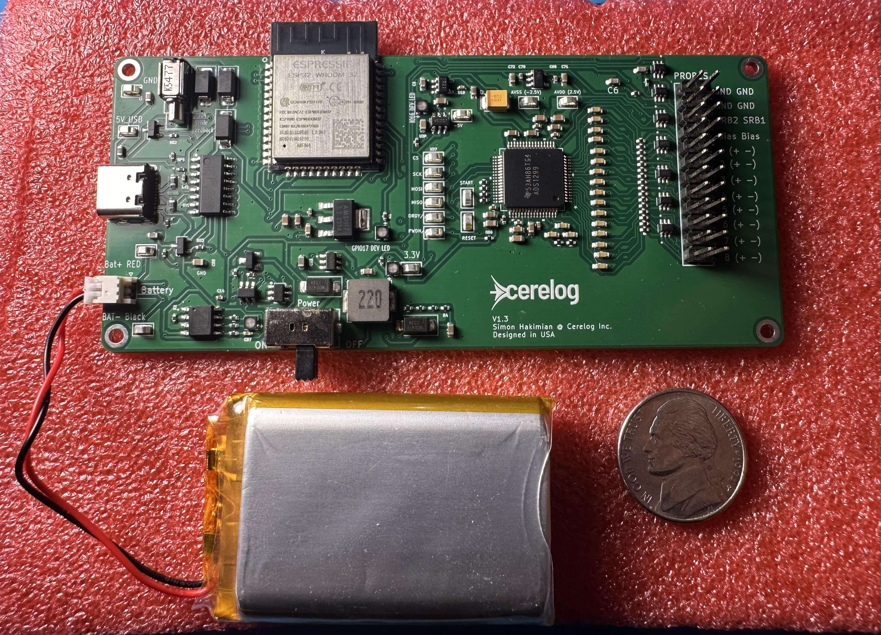Cerelog ESP-EEG board – EEG signal capture view thumbnail