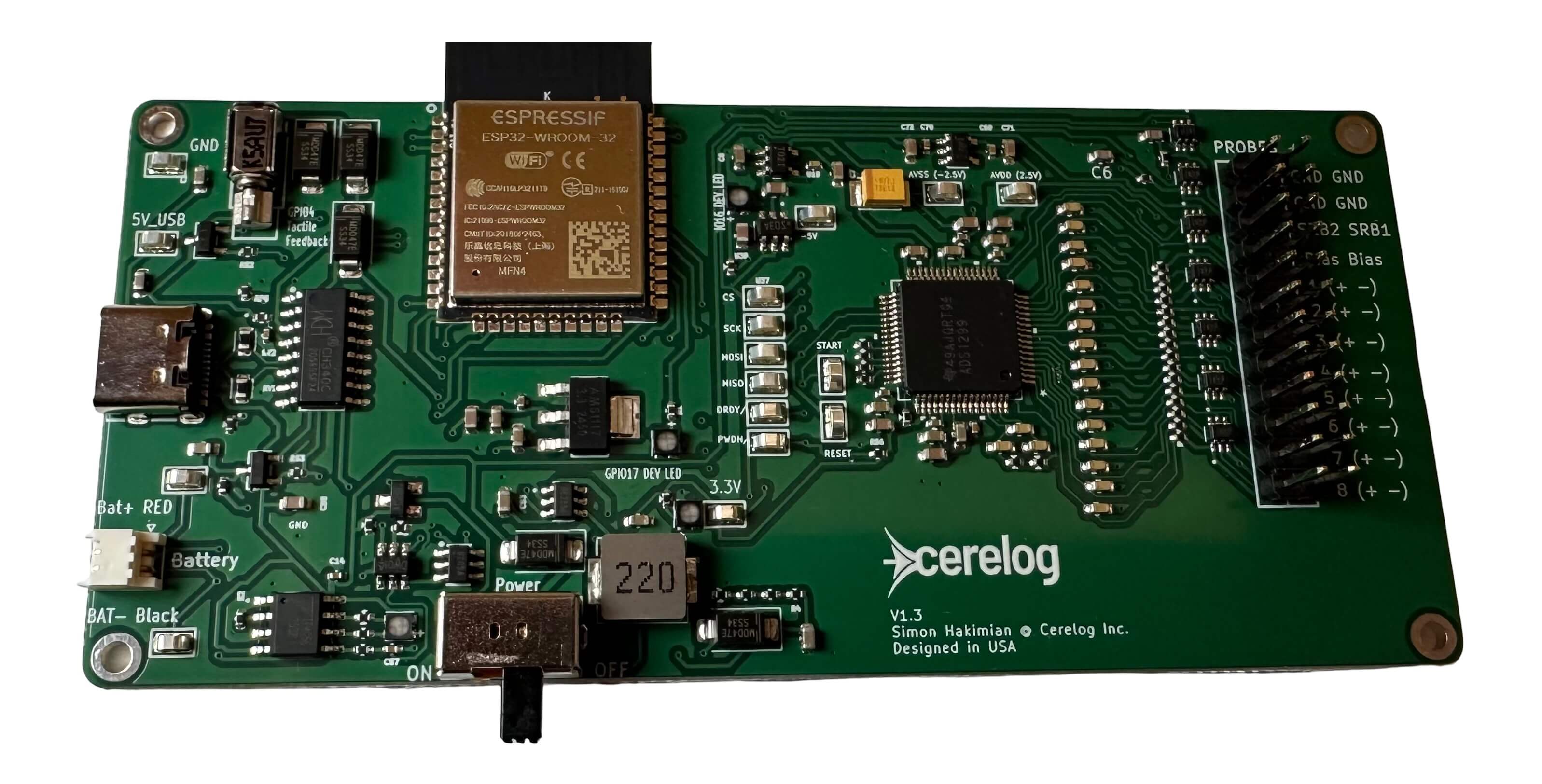 Cerelog EEG Circuit Board